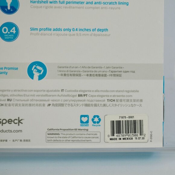 Speck All iPad mini 2 3 StyleFolio Teal Blue Case New - Picture 5 of 5